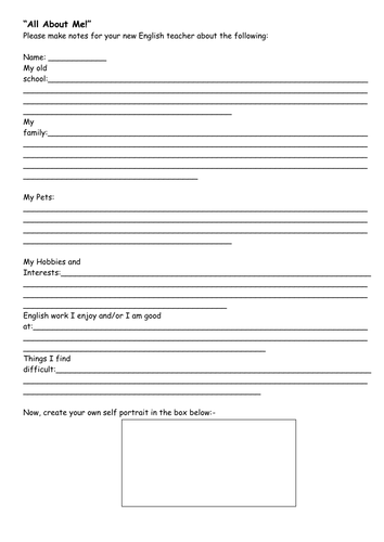 Year 7 English Worksheets Printable