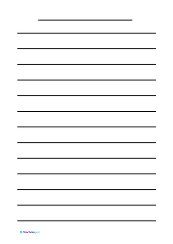 Lined Writing Paper 8