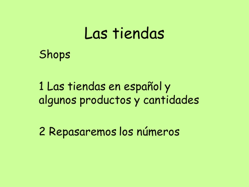 Las tiendas