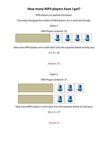 KS3 Maths: forming and solving equations worksheet