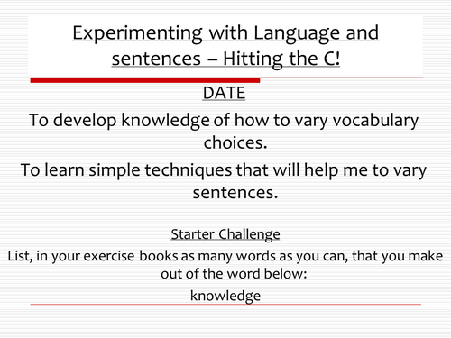 AQA Legacy Specification English Paper 2 section B