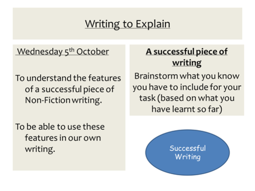 AQA New Spec. Shorter Writing Task Language exam