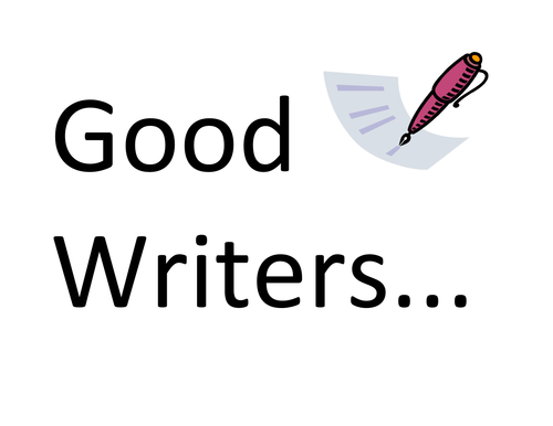 The stages that good writers need to go through