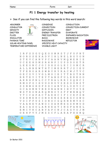 AQA P1 new spec wordsearches