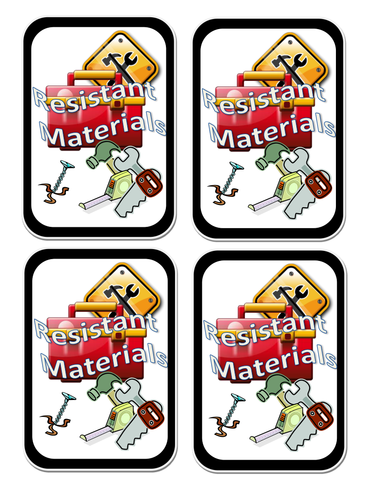 Resistant materials - card game / display