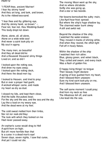 Ballads Full Scheme of Work Lesson 6