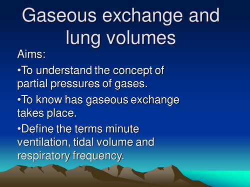 Gaseous Exchange