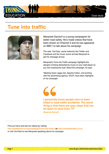 Aam road safety campaign essay 07 image