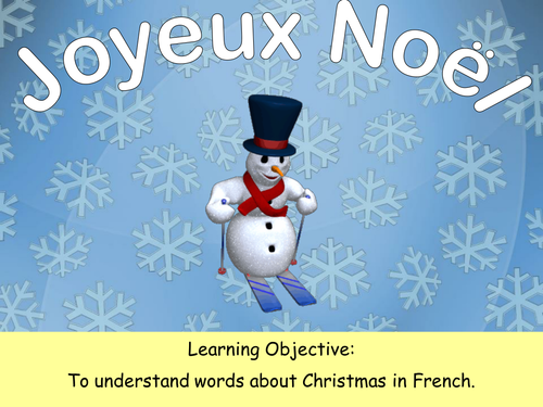 Joyeux Noel - LESSON