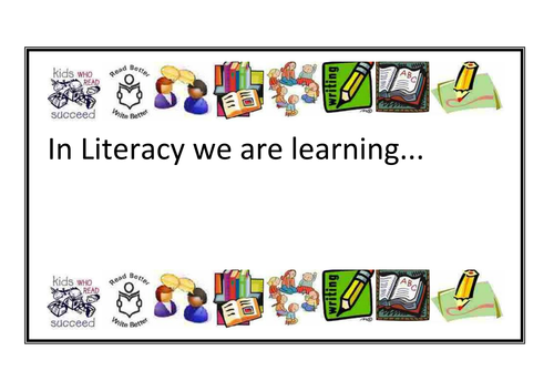 WALT cards for literacy and numeracy | Teaching Resources