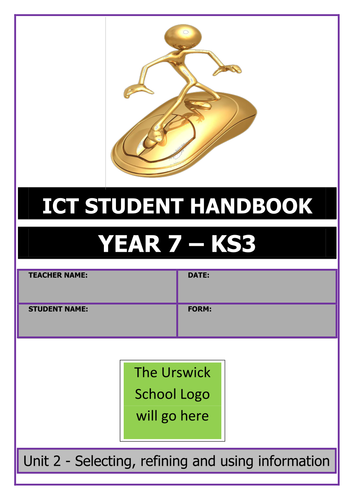 KS3 ICT STUDENT BOOKLETS