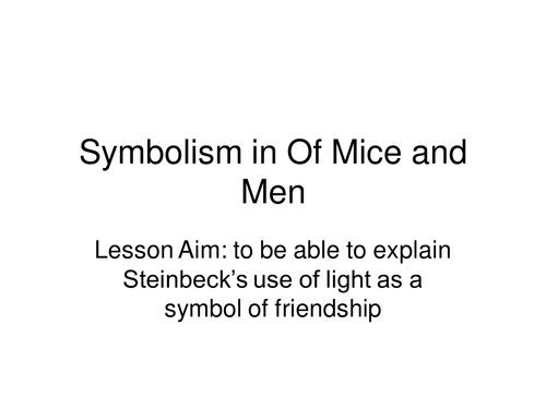 Of Mice and Men Exploring Cultures PPTs
