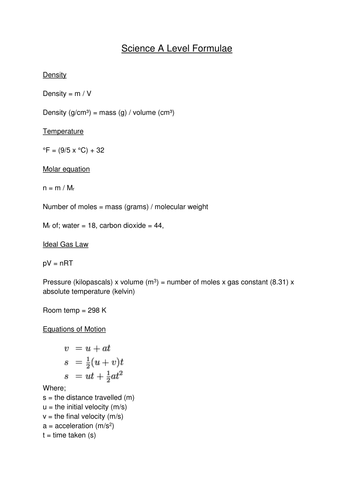 Rearranging formulae