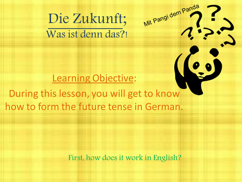 Learn German with Pangi the Panda !