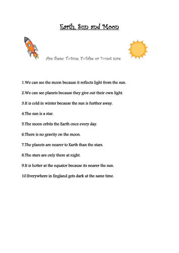 Space misconceptions