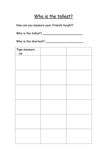 time, capacity, length, weight