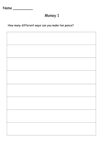 money worksheets teaching resources