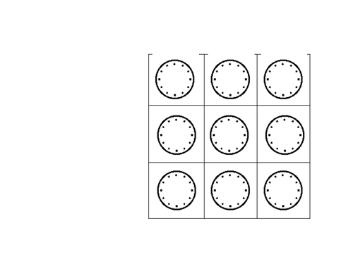 Clock Faces for Bingo