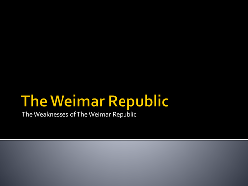 Weimar Republic