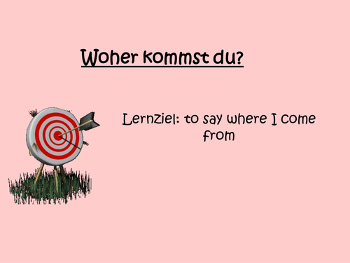 Woher kommst du and points of compass