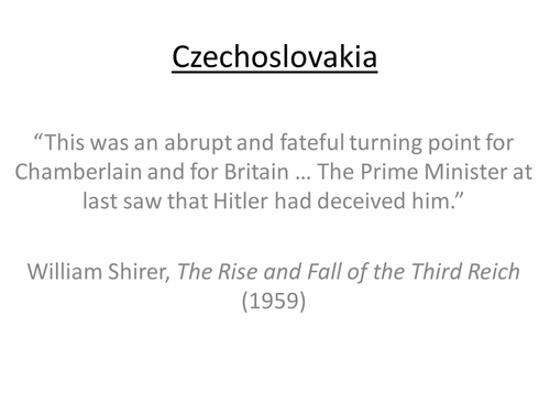Czechoslovakia and Nazi-Soviet Pact