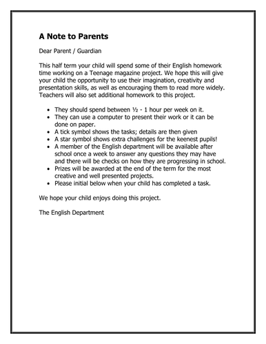 Kids Say Writing-based Homework Pack