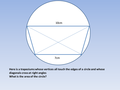 KS4 Maths applying pythagoras and circle theorems