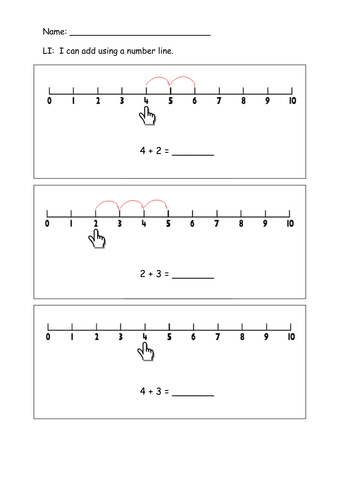 addition-with-number-line