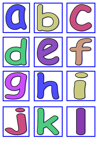 alphabet cards teaching resources