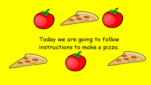 KS1 Writing Instructions - Pizza