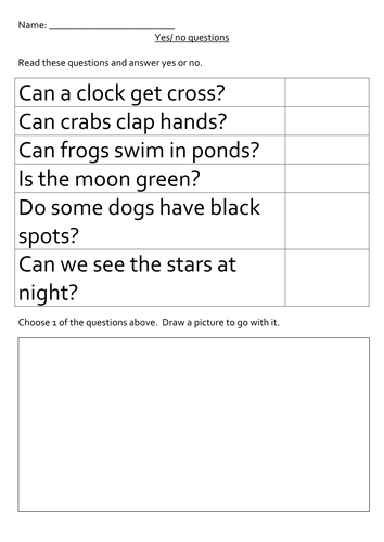 phase 4 yes no question worksheet teaching resources