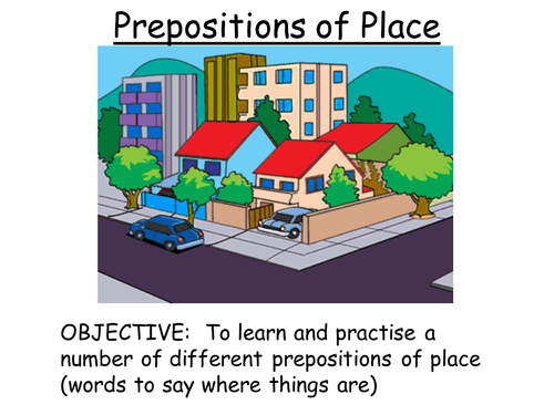 Prepositions of place