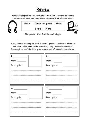 Plan to write review for newspaper