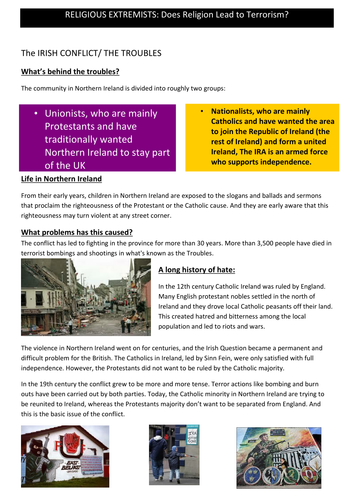 Is Religion dangerous? Sow and Resources