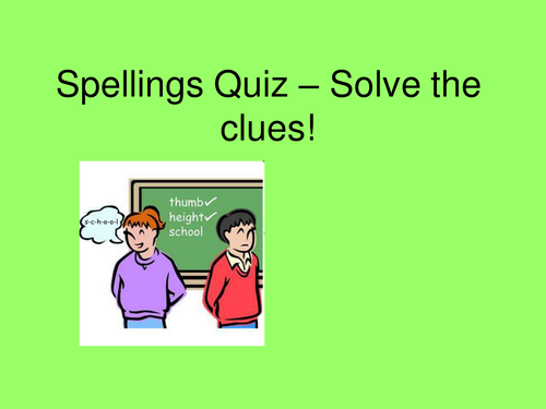 Wr words spelling activity