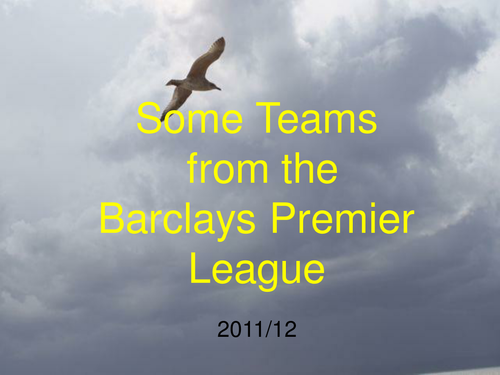 Picture puzzles - Barclays League 2011'12