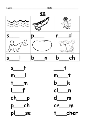 quiz worksheet phonic Differentiated for worksheets the by ea digraph