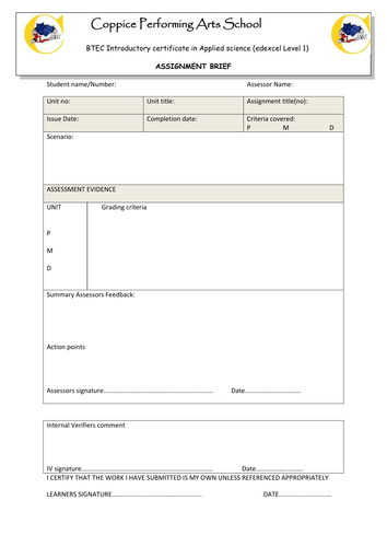 Btec introductory science unit 3 an 4