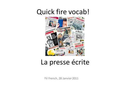 Quick Fire Quiz - La Presse