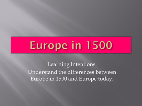 Europe in 1500