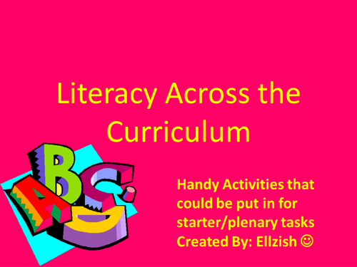 Literacy Activities for Technology