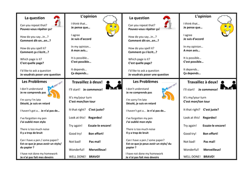 Target Language Classroom Flashcards (Sp/Fr/Gm)