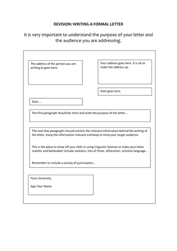 Revision: Leaflets, Letters, Newspaper and Article