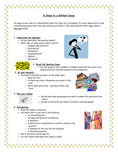 8 Steps to a Brilliant Essay