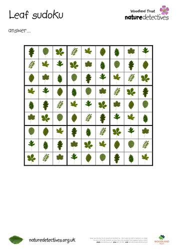 Oak - Leaf Sudoku