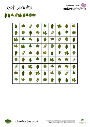 Horse Chestnut - Leaf Sudoku