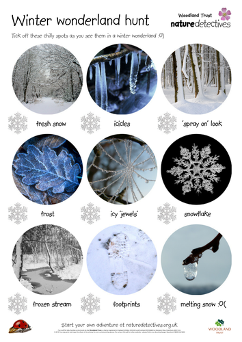 Winter Spotter Sheet