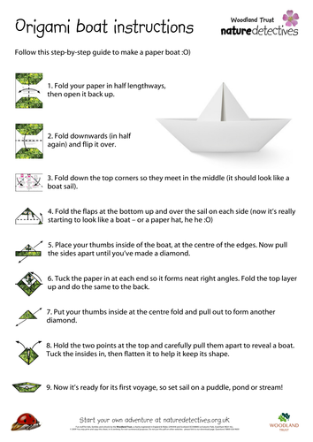 Make your own Origami Boat