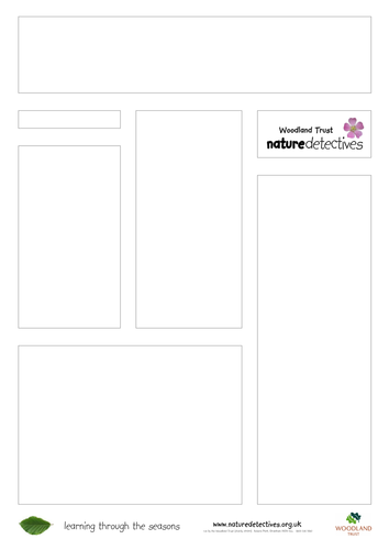 Make your own nature newspaper