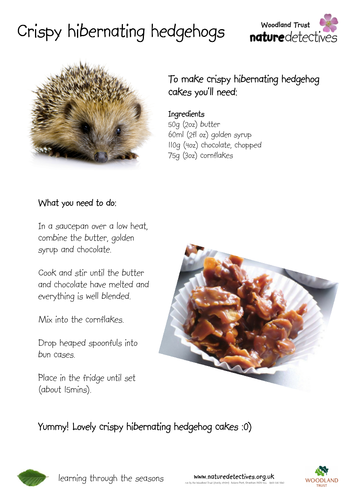 Crispy hibernating hedgehogs